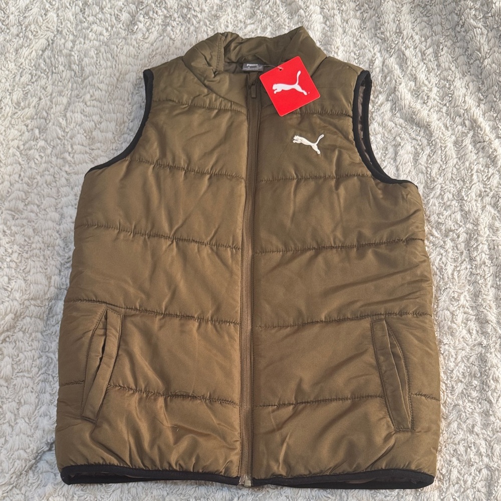Puma Khaki Puffer Vest
